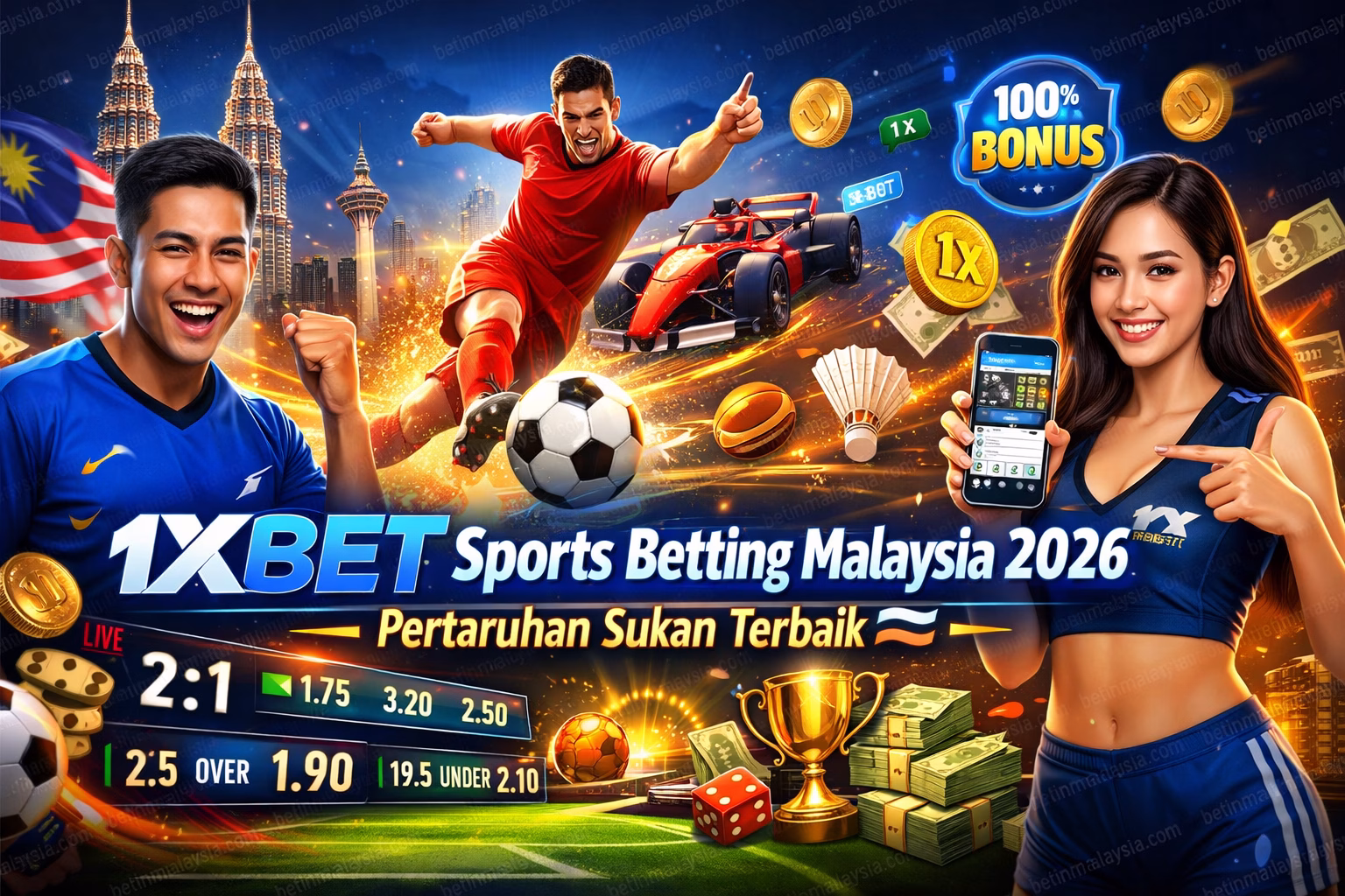 1xBet Sports Betting Malaysia 2026 Pertaruhan Sukan Terbaik Malaysia
