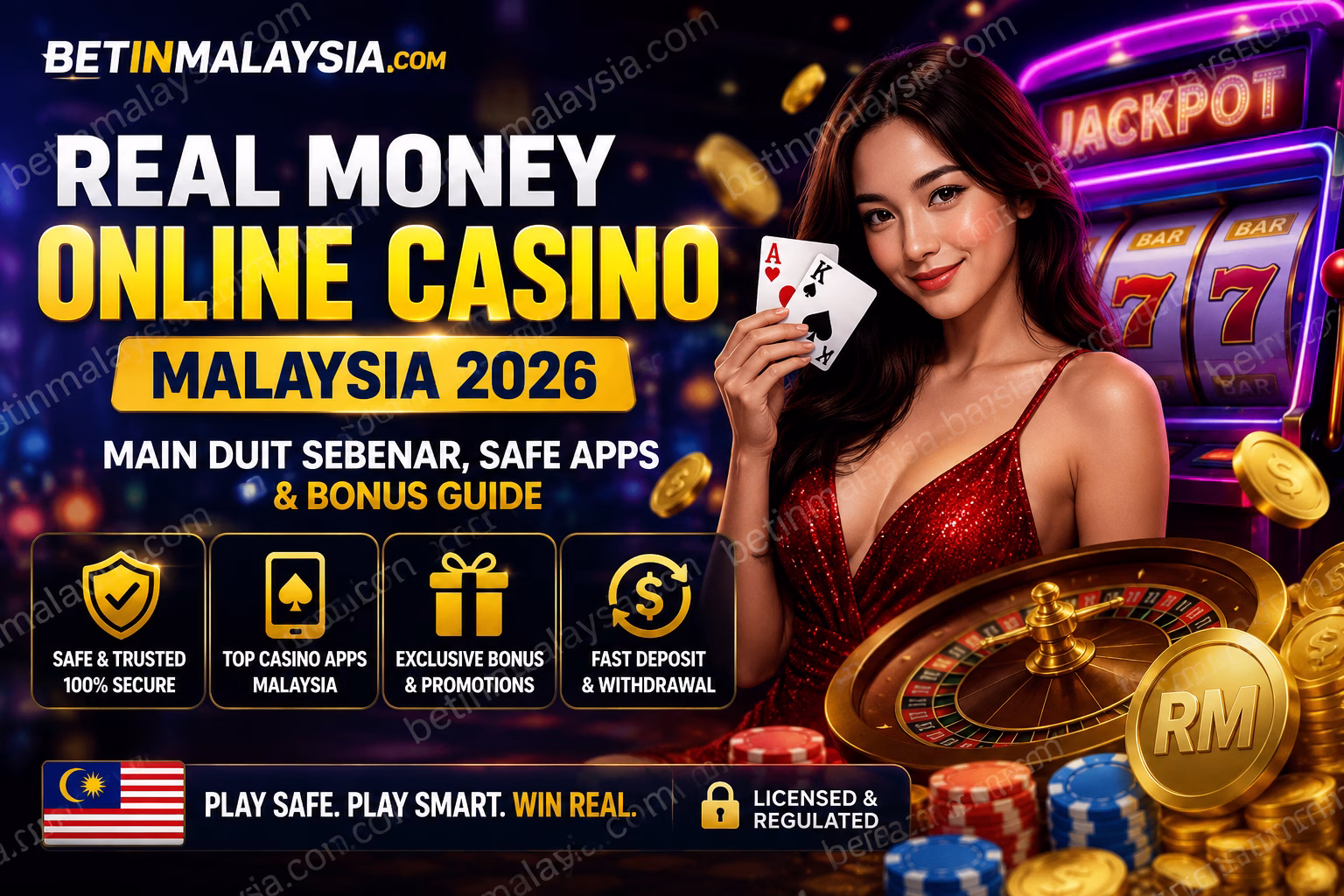 Real Money Online Casino Malaysia 2026 Main Duit Sebenar, Safe Apps & Bonus Guide
